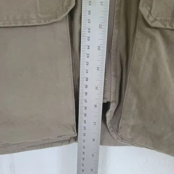 LL Bean Vintage Fishing Field Vest Men's LG Khaki Photography Hunting Back Pouch